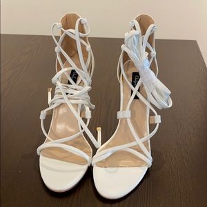 Lace up gladiator heels